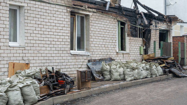 Professional Fire Damage Removal technician working in Harmans, MD